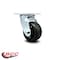 Service Caster 4 Inch Rubber on Steel Wheel Swivel Caster with Roller Bearing SCC-30CS420-RSR - alternate 2